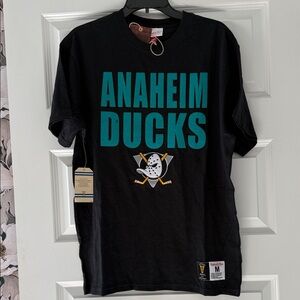 Mitchell & Ness Anaheim Ducks Black Tee